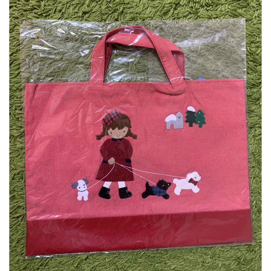 完売品 限定品】☆ファミリア クリスマスデザイン デニムバッグ 完売品 限定品】☆ファミリア クリスマスデザイン デニムバッグ