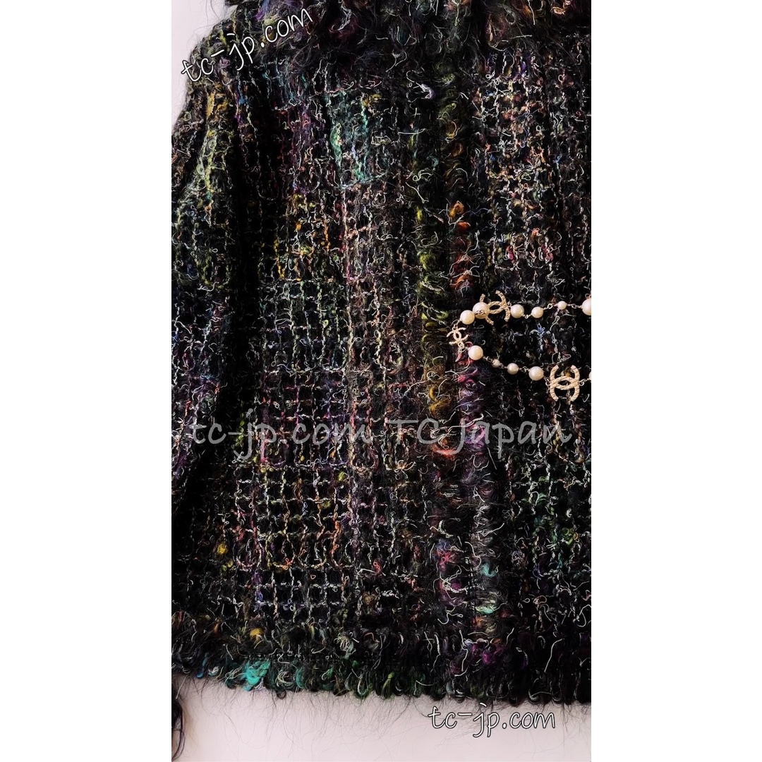 CHANEL - 114万 シャネル ジャケット CHANEL グリーン モヘア CHANEL - 114万 シャネル ジャケット CHANEL グリーン モヘア