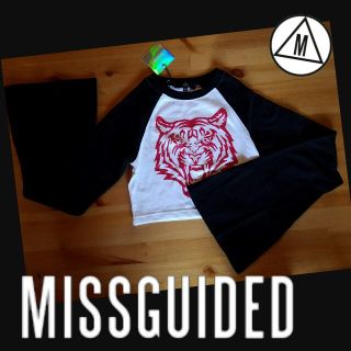 ミスガイデッド(MISSGUIDED)のMissGuided フレアスリーブ トップス(カットソー(長袖/七分))