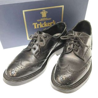 TRICKER’S トリッカーズ BOURTON ウイングチップメダリオンドレスシューズ M5633 ブラック 8