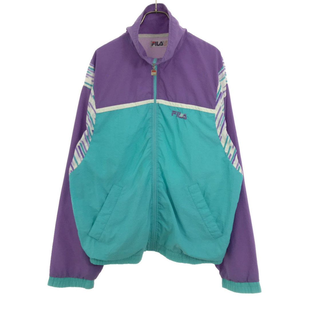 FILA - フィラ 90s イタリア製 ロゴ刺繍 ナイロンジャケット 38 FILA - フィラ 90s イタリア製 ロゴ刺繍 ナイロンジャケット 38