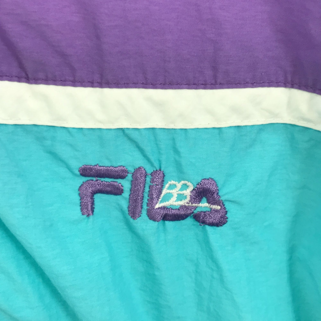 FILA - フィラ 90s イタリア製 ロゴ刺繍 ナイロンジャケット 38 FILA - フィラ 90s イタリア製 ロゴ刺繍 ナイロンジャケット 38
