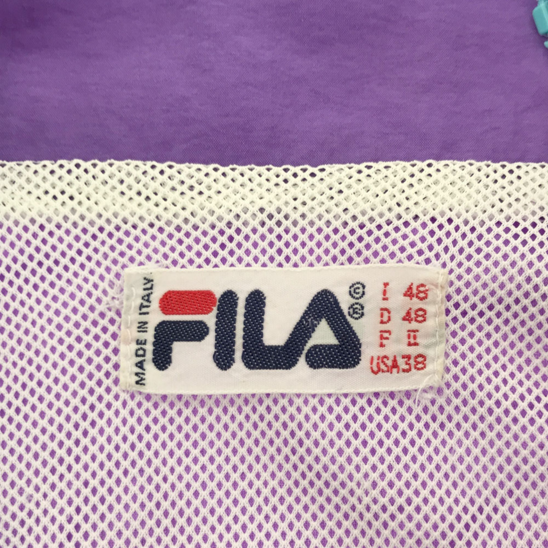 FILA - フィラ 90s イタリア製 ロゴ刺繍 ナイロンジャケット 38 FILA - フィラ 90s イタリア製 ロゴ刺繍 ナイロンジャケット 38