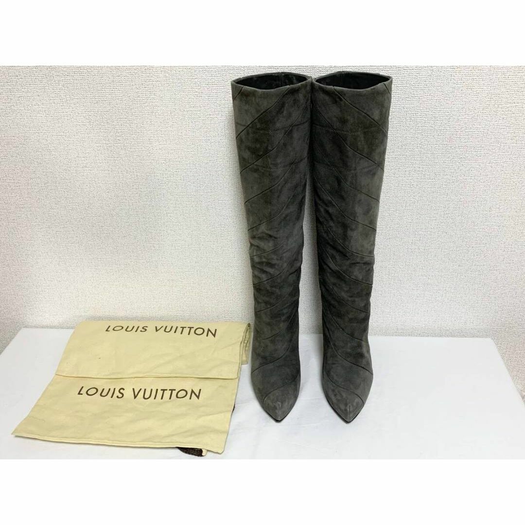 LOUIS VUITTON - 超美品 ルイヴィトン スエードロングブーツ LOUIS VUITTON - 超美品 ルイヴィトン スエードロングブーツ