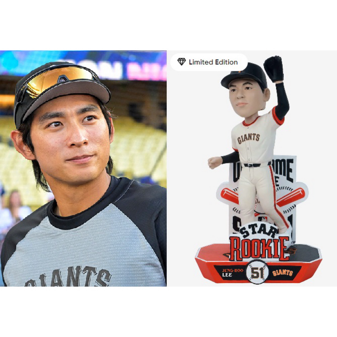 イ・ジョンフ　サンフランシスコ・ジャイアンツ　ボブルヘッド　李政厚 MLB公式