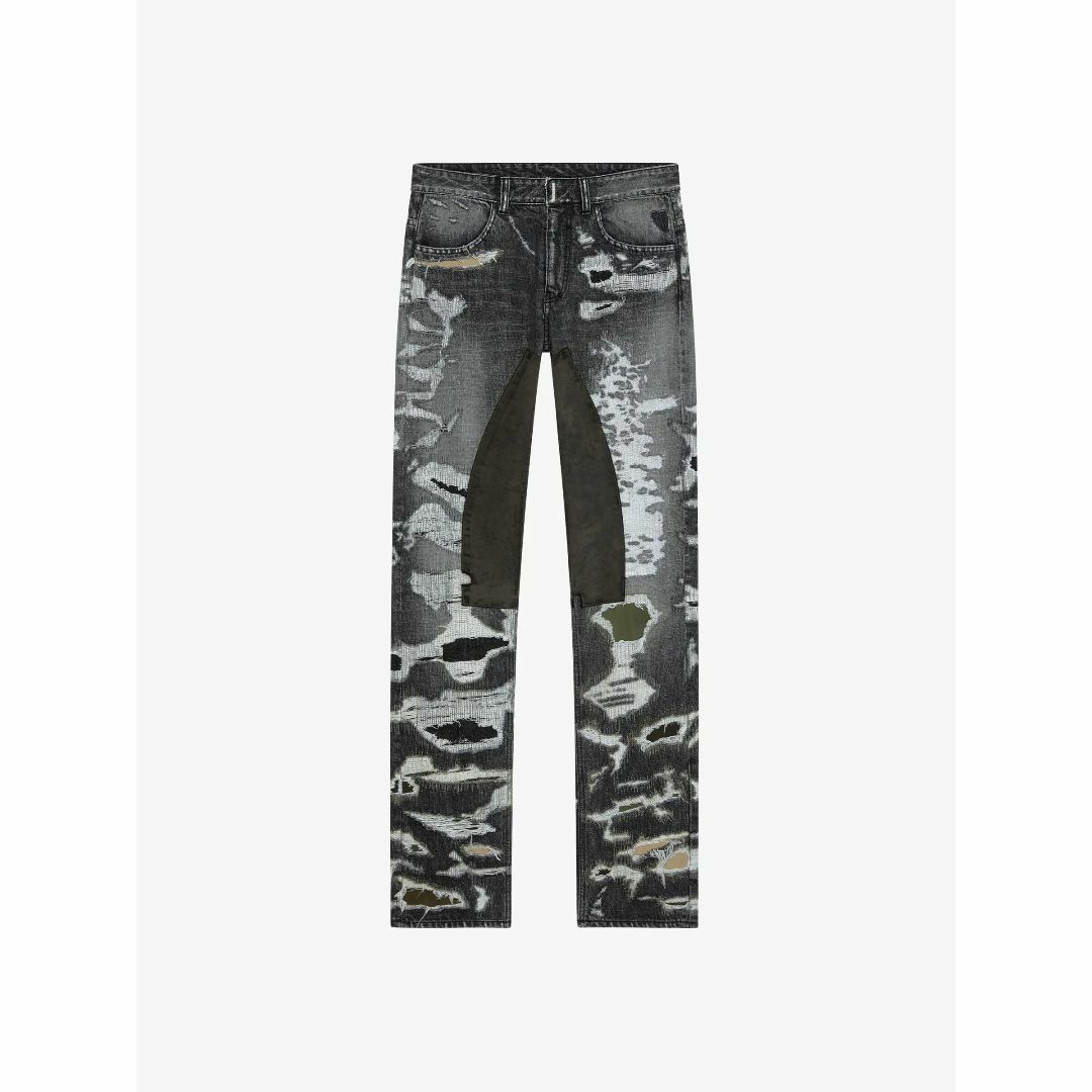 デニム+ジーンズ GIVENCHY - 32 PANTS JEANS CARGO LOGO DENIM