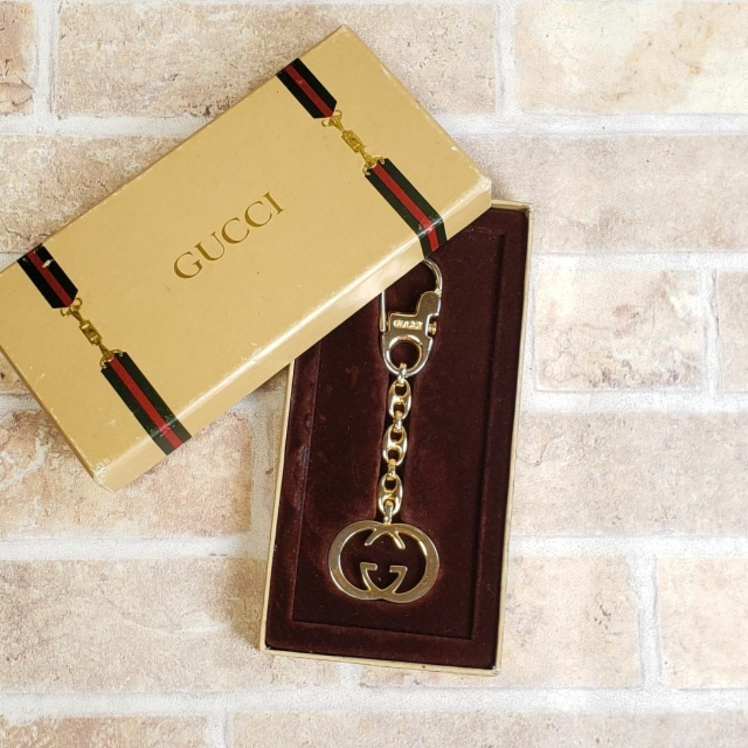 GUCCI - オールドグッチ ☆ ヴィンテージ GG キーホルダー GUCCI - オールドグッチ ☆ ヴィンテージ GG キーホルダー
