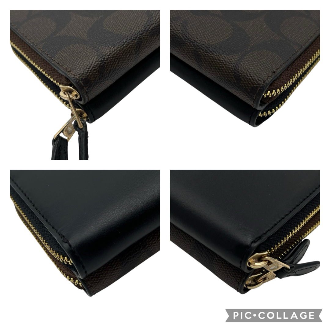 極美品✨ コーチ COACH 財布 PVC レザー シグネチャー ブラウン 財布 極美品✨ コーチ COACH 財布 PVC レザー シグネチャー ブラウン 財布