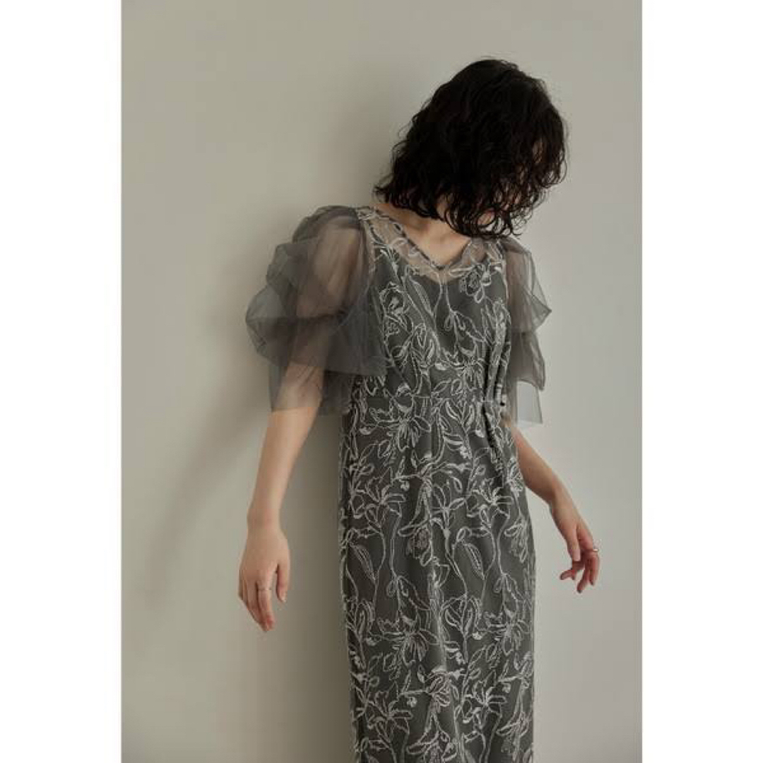LE'RURE リルアーFluffy sleeve pencil dress LE'RURE リルアーFluffy sleeve pencil dress
