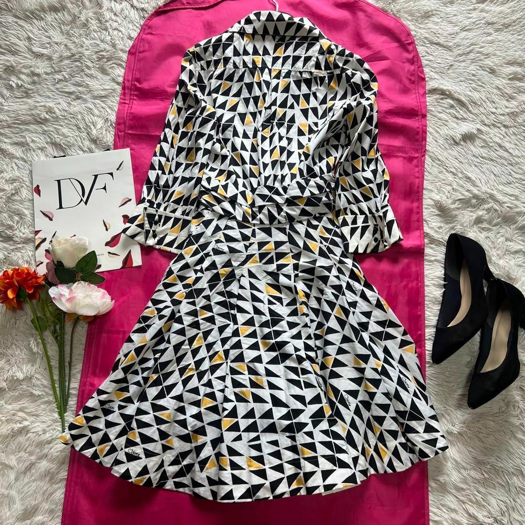 DIANE von FURSTENBERG - 【良品】DIANEvonFURSTENBERG 膝丈 DIANE von FURSTENBERG - 【良品】DIANEvonFURSTENBERG 膝丈