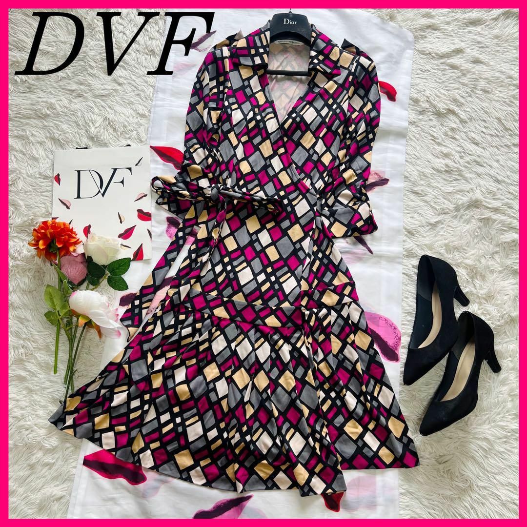 DIANE von FURSTENBERG - 【美品】DIANEvonFURSTENBERG 膝丈 DIANE von FURSTENBERG - 【美品】DIANEvonFURSTENBERG 膝丈