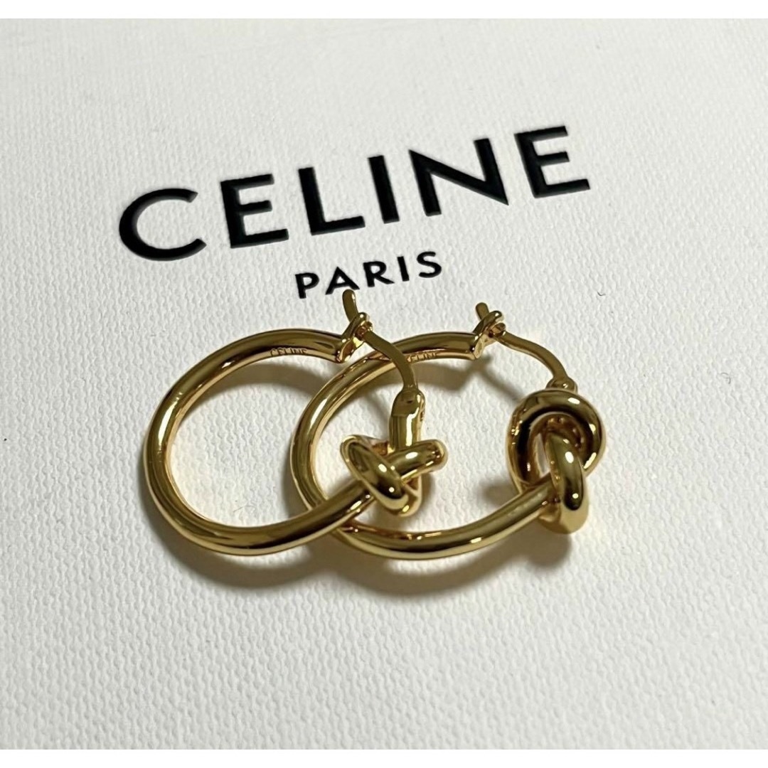 CELINE セリーヌ ノット ピアス 片耳 充て CELINE セリーヌ ノット ピアス 片耳 充て