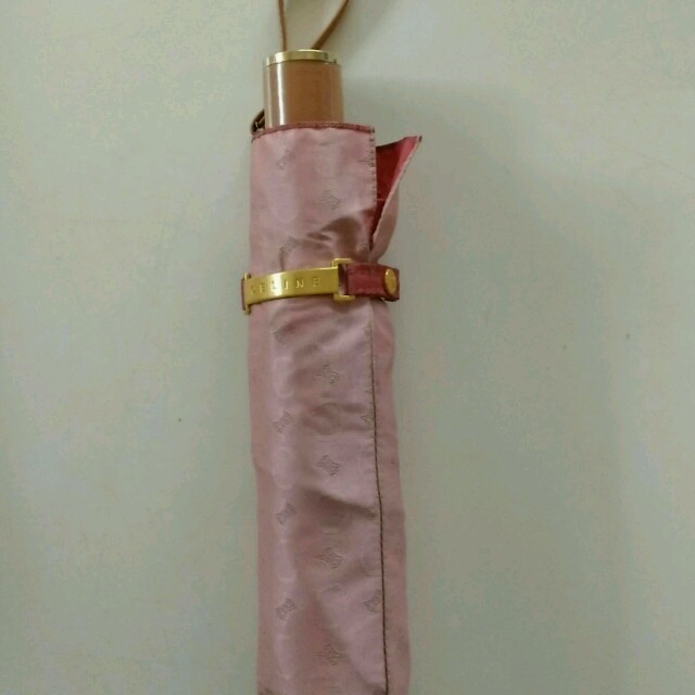 ファッション小物セリーヌ　折り畳み傘　ピンク