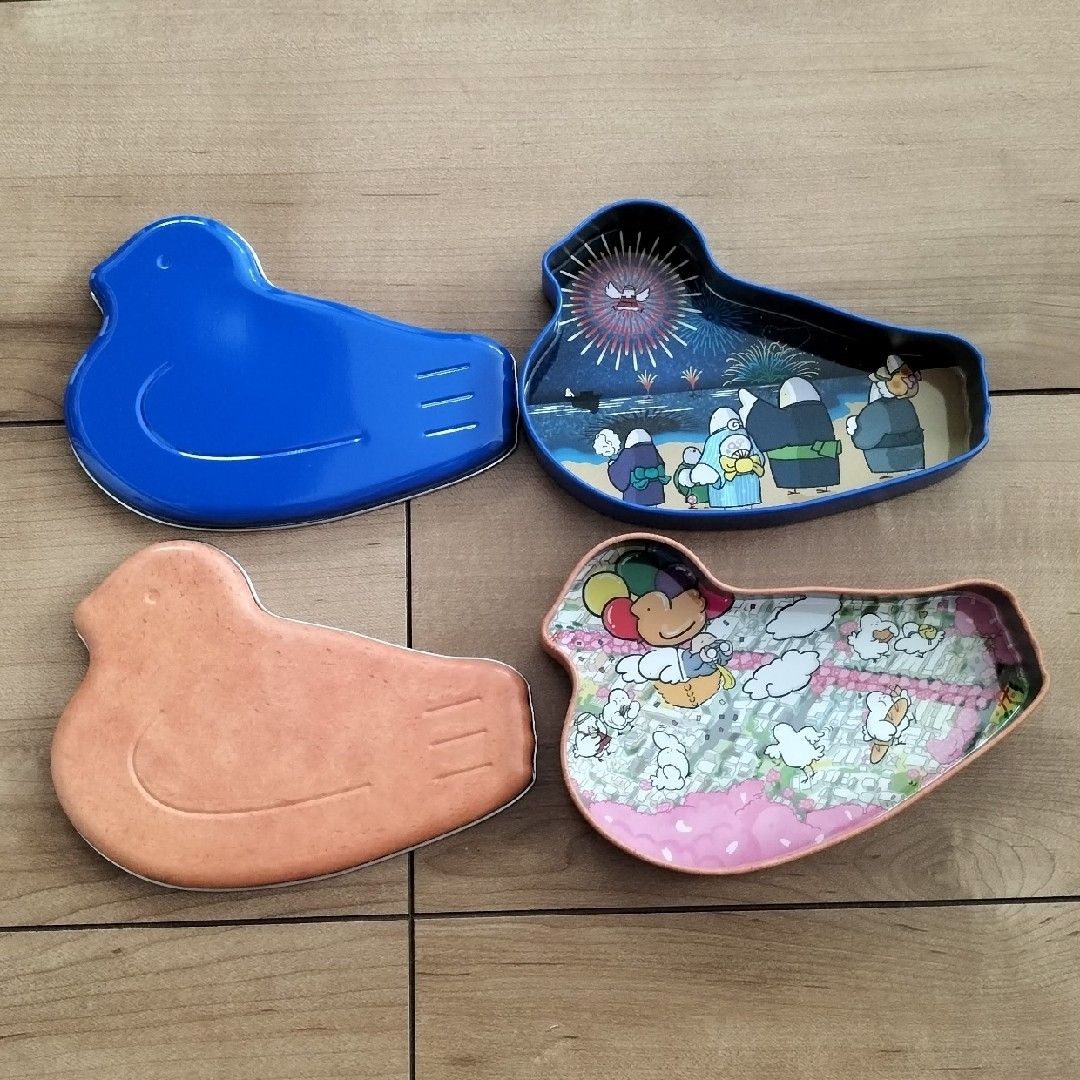豊島屋 - 豊島屋 130周年 鳩の日限定 鳩サブレー缶 青茶2個 豊島屋 - 豊島屋 130周年 鳩の日限定 鳩サブレー缶 青茶2個
