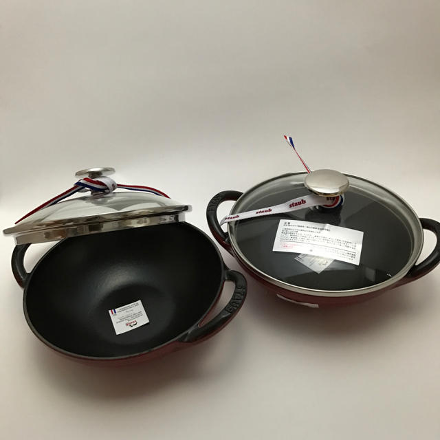 ストウブ staub ベビーウォック ルビー 16cm 代引き・同梱不可