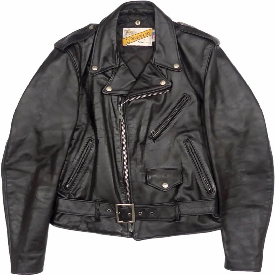 Schott ショット ライダースジャケット ダブル 40 黒 NS375 Schott ショット ライダースジャケット ダブル 40 黒 NS375