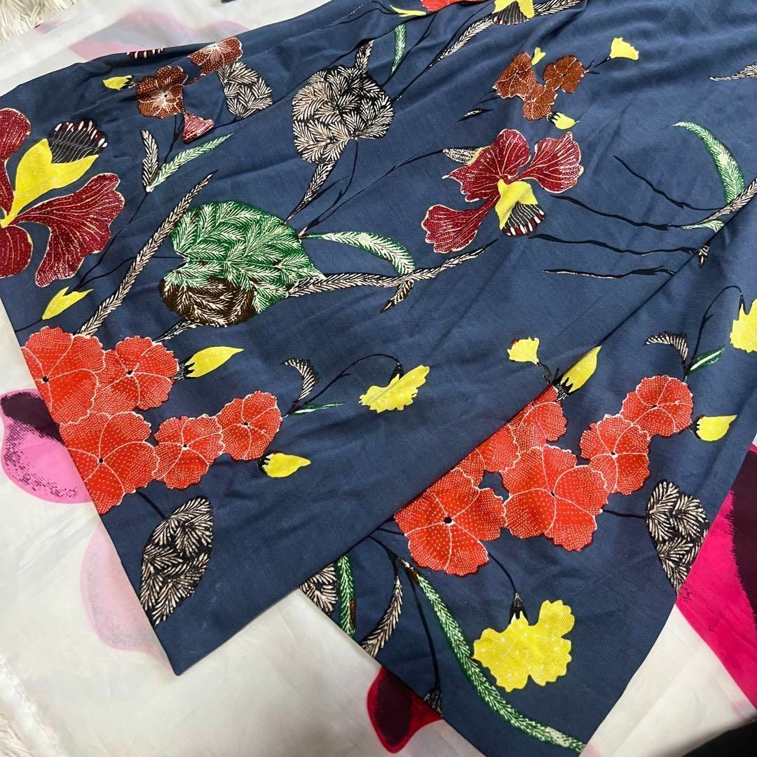 美品】DIANEvonFURSTENBERG ラップワンピース 膝丈 ブルー 美品】DIANEvonFURSTENBERG ラップワンピース 膝丈 ブルー