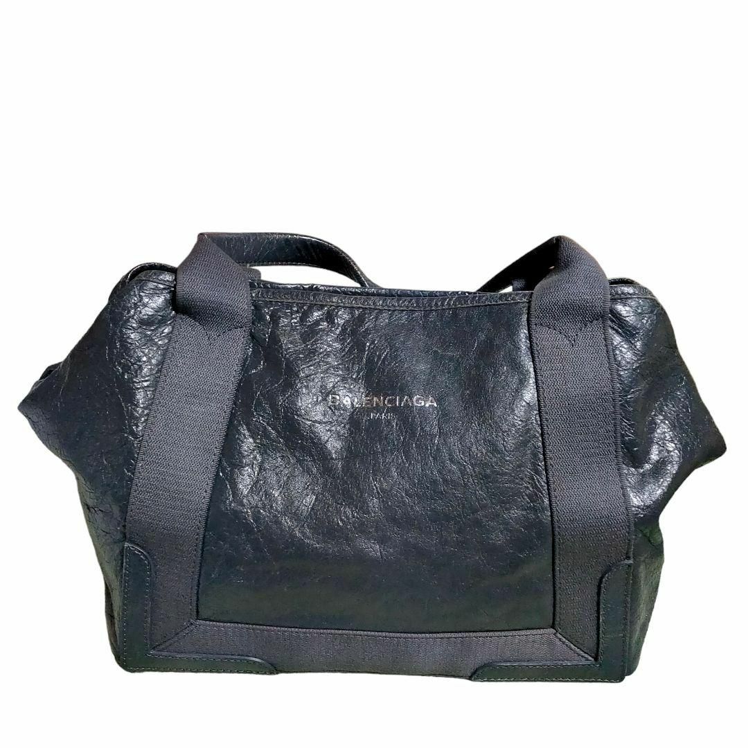 BALENCIAGA - 美品 バレンシアガ ネイビーカバスS トートバッグ BALENCIAGA - 美品 バレンシアガ ネイビーカバスS トートバッグ