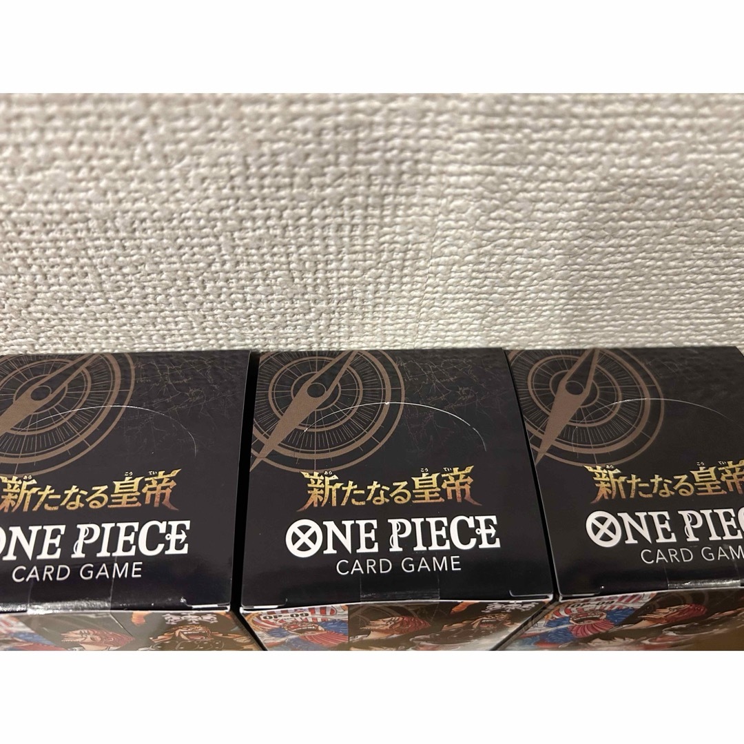 ワンピースカード 新たなる皇帝 3box テープ付き ワンピースカード 新たなる皇帝 3box テープ付き