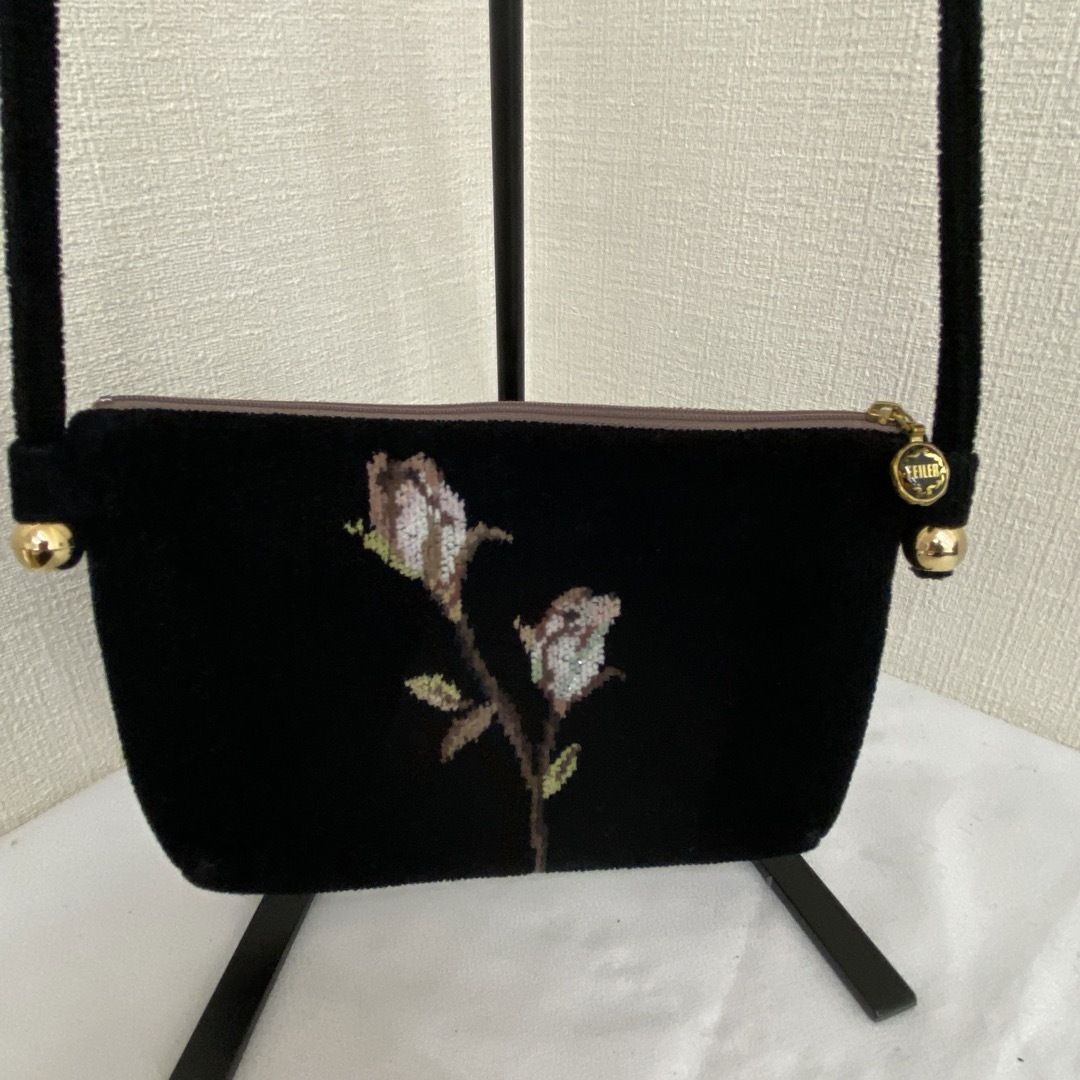 FEILER - フェイラー ショルダーバック ななめ掛け 花柄 FEILER - フェイラー ショルダーバック ななめ掛け 花柄