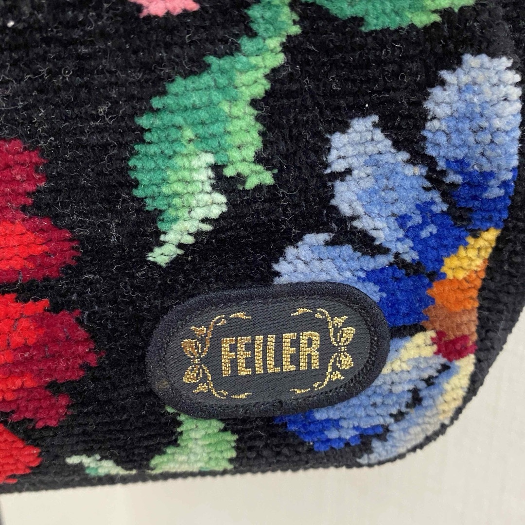 FEILER - フェイラー ハンドバッグ 花柄 シュニール織 フラワー FEILER - フェイラー ハンドバッグ 花柄 シュニール織 フラワー