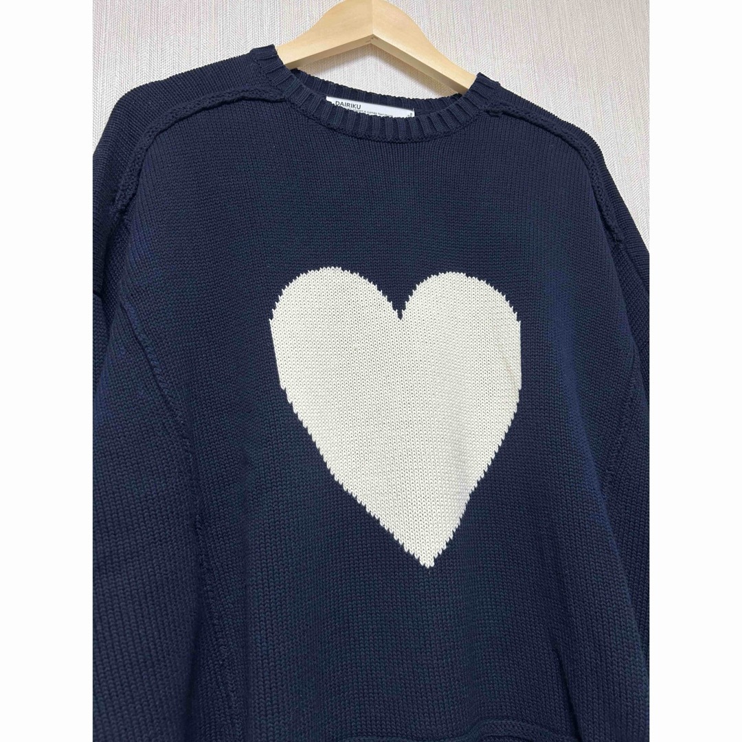 DAIRIKU 23SS Heart Pullover Knit ハートニット DAIRIKU 23SS Heart Pullover Knit ハートニット