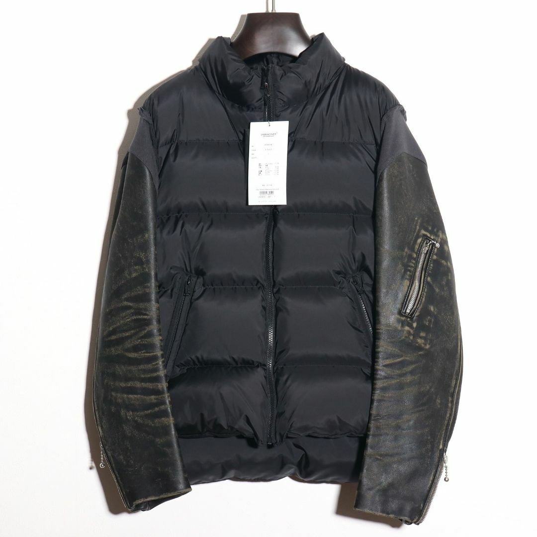 UNDERCOVER - アンダーカバー 新品 30周年 レザースリーブダウン UNDERCOVER - アンダーカバー 新品 30周年 レザースリーブダウン