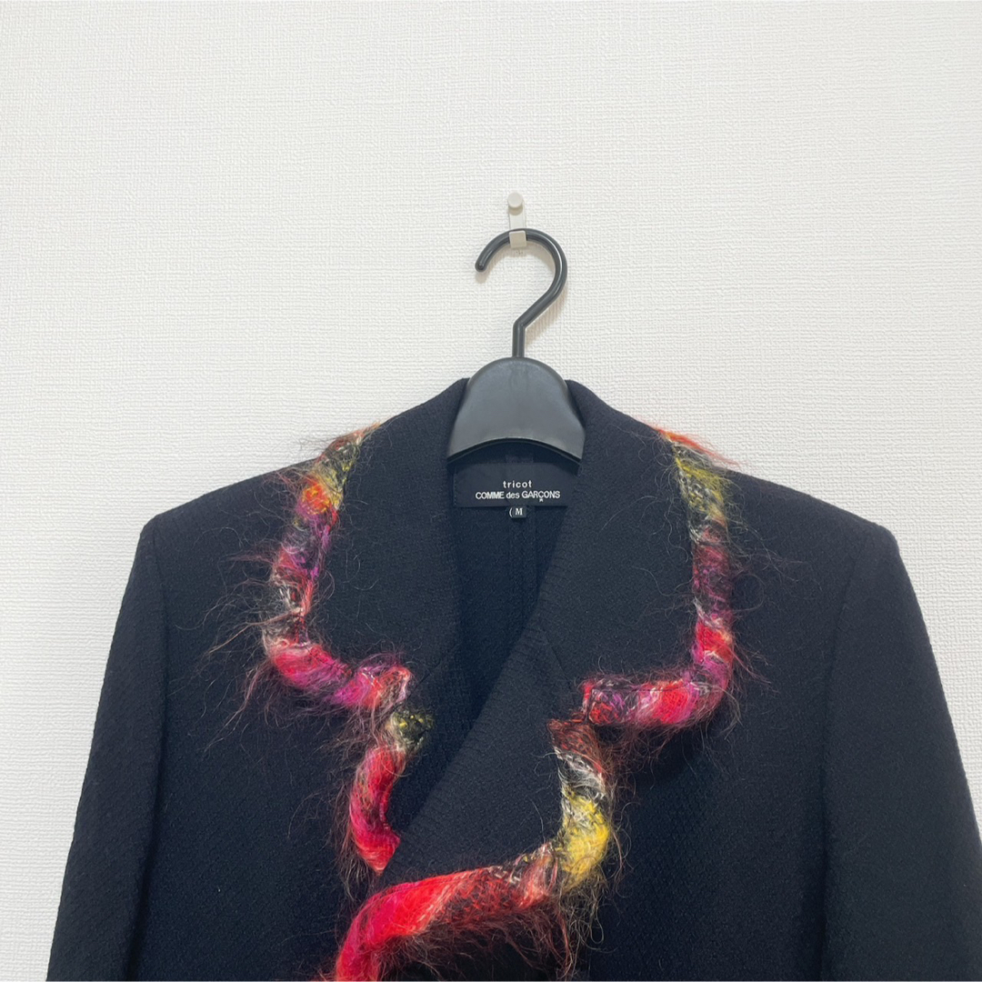 tricot COMME des GARCONS ウールジャケットコート 黒 M tricot COMME des GARCONS ウールジャケットコート 黒 M