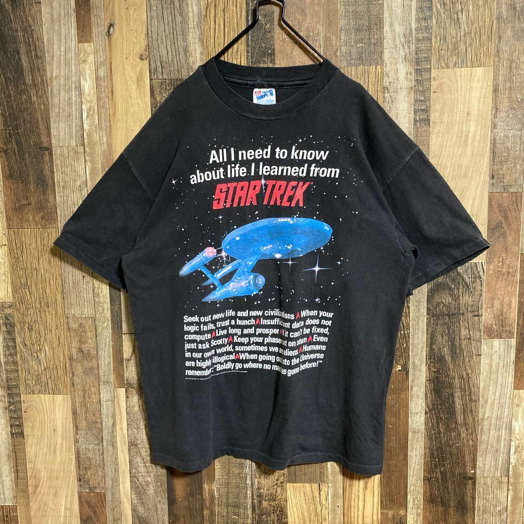 Hanes - USA製 スタートレックTシャツ フェード 半袖 Hanes - USA製 スタートレックTシャツ フェード 半袖