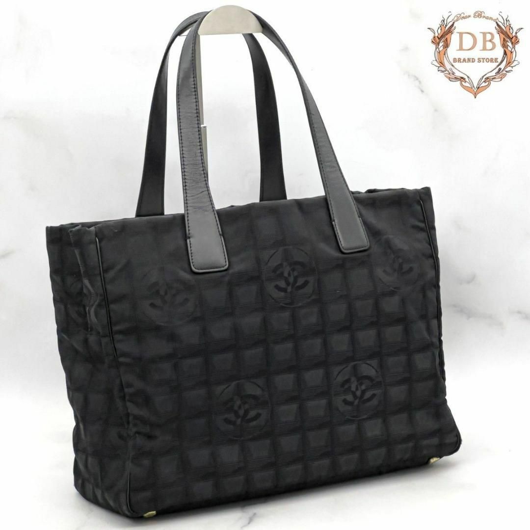 CHANEL - シャネル ニュートラベルラインMM A4可 ブラック トート 後期 キーフック