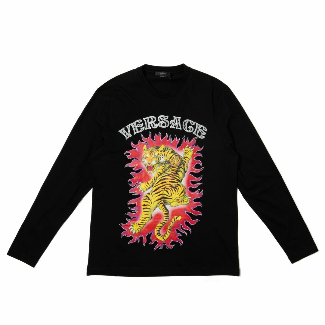 新品 VERSACE プリント ロングスリーブTシャツ L 新品 VERSACE プリント ロングスリーブTシャツ L