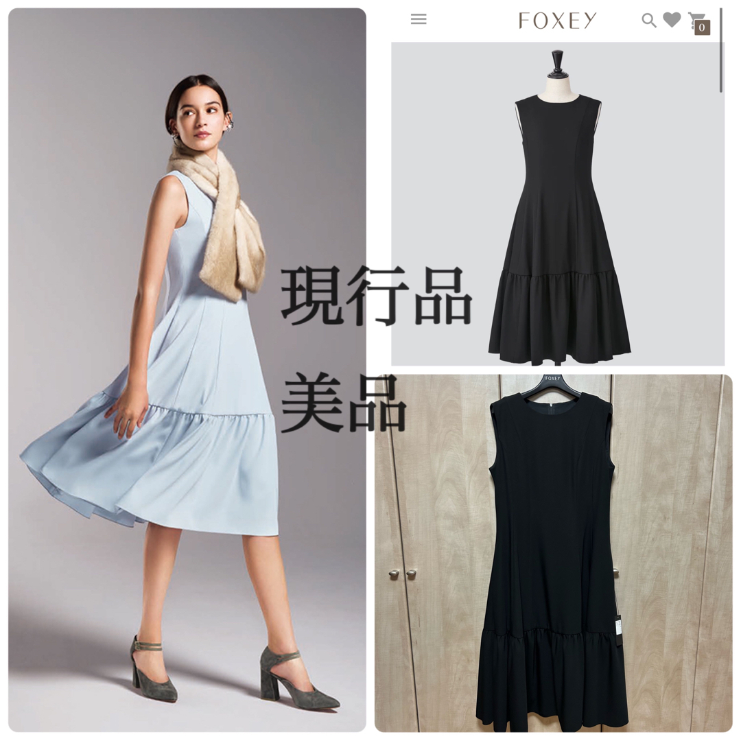 FOXEY NEW YORK 現行品 ワンピース ブラック 42 フォクシー FOXEY NEW YORK 現行品 ワンピース ブラック 42 フォクシー