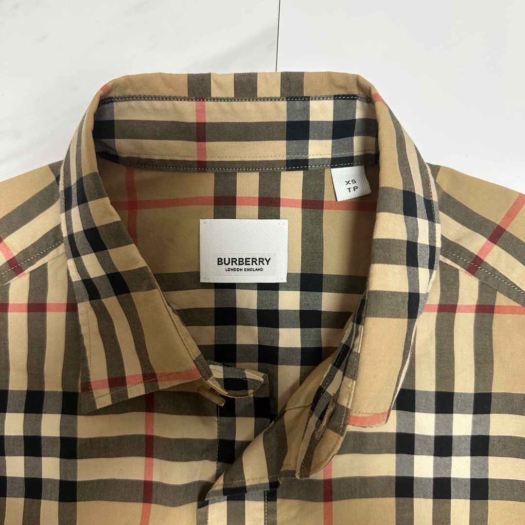 ☆バーバリー!美品☆BURBERRY LONDON 長袖 シャツ バンドカラー ☆バーバリー!美品☆BURBERRY LONDON 長袖 シャツ バンドカラー