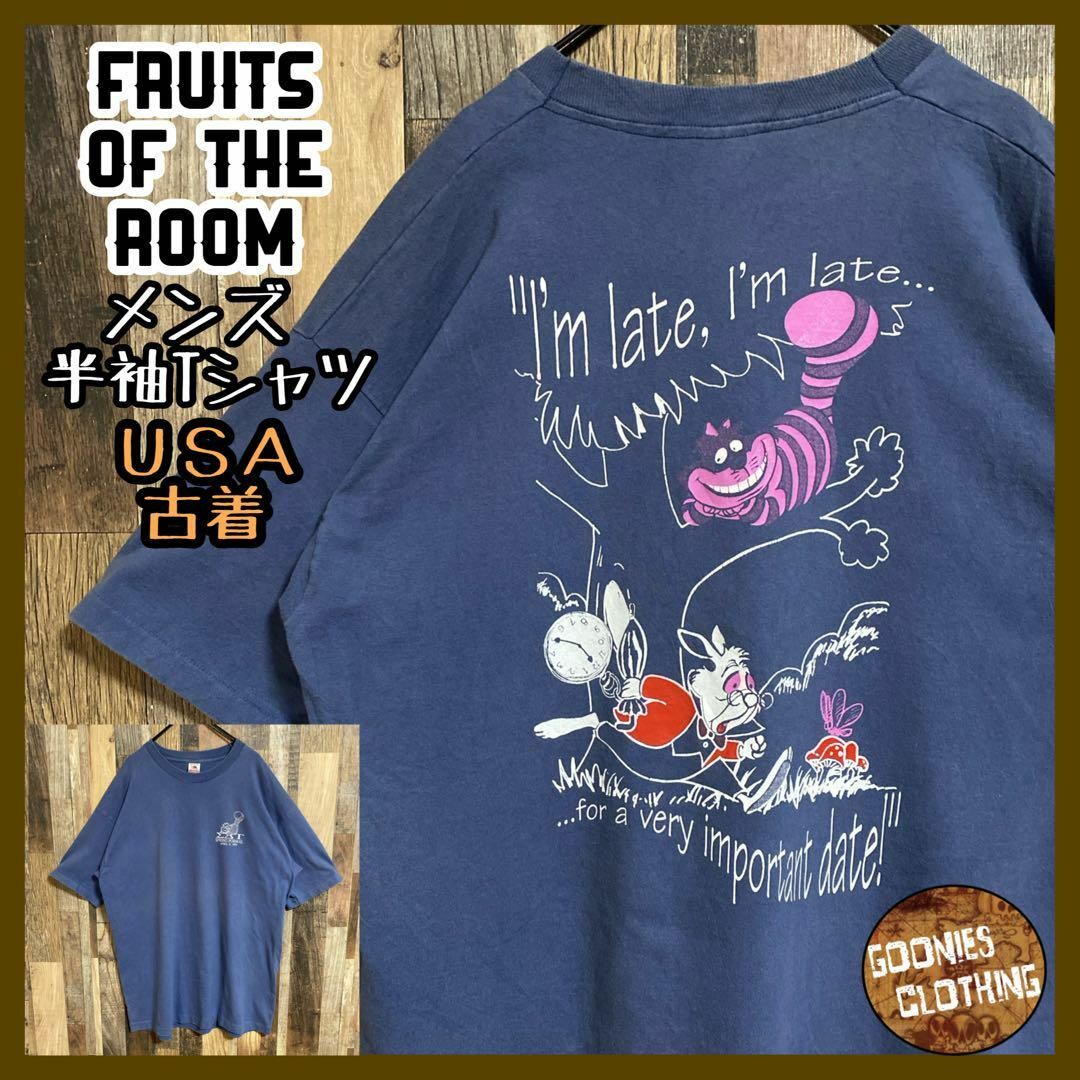 ヴィンテージ フルーツオブザルーム アリス チシャ猫 USA古着 ヴィンテージ フルーツオブザルーム アリス チシャ猫 USA古着
