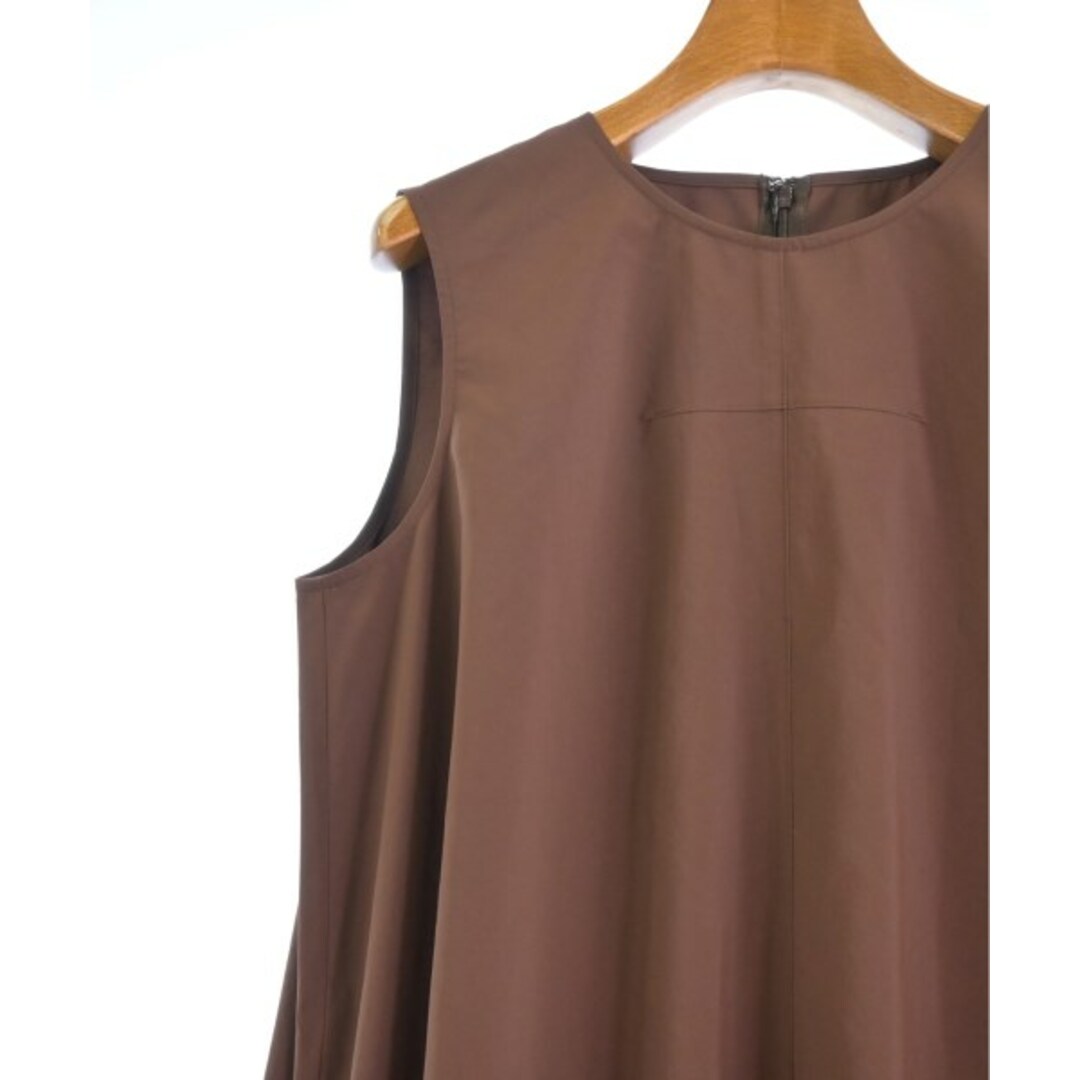 L´EQUIPE YOSHIE INABA ワンピース 38(S位) 茶 【古着】 L´EQUIPE YOSHIE INABA ワンピース 38(S位) 茶 【古着】