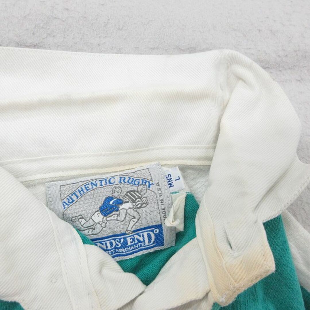 LANDS'END - L☆古着 ランズエンド 長袖 ブランド ラガー シャツ LANDS'END - L☆古着 ランズエンド 長袖 ブランド ラガー シャツ