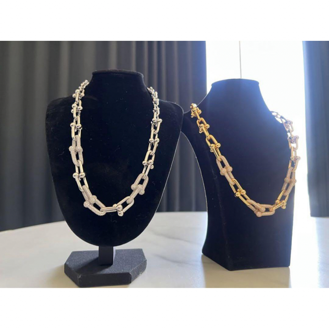 芸能人愛用 ハードウェア ネックレス フルダイヤ仕様 シルバー 芸能人愛用 ハードウェア ネックレス フルダイヤ仕様 シルバー