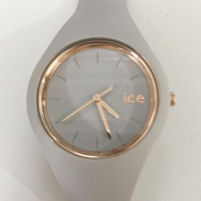 ice watch(アイスウォッチ)の値下げ❗️ice アイスウォッチ グレー/ピンクゴールド レディースのファッション小物(腕時計)の商品写真