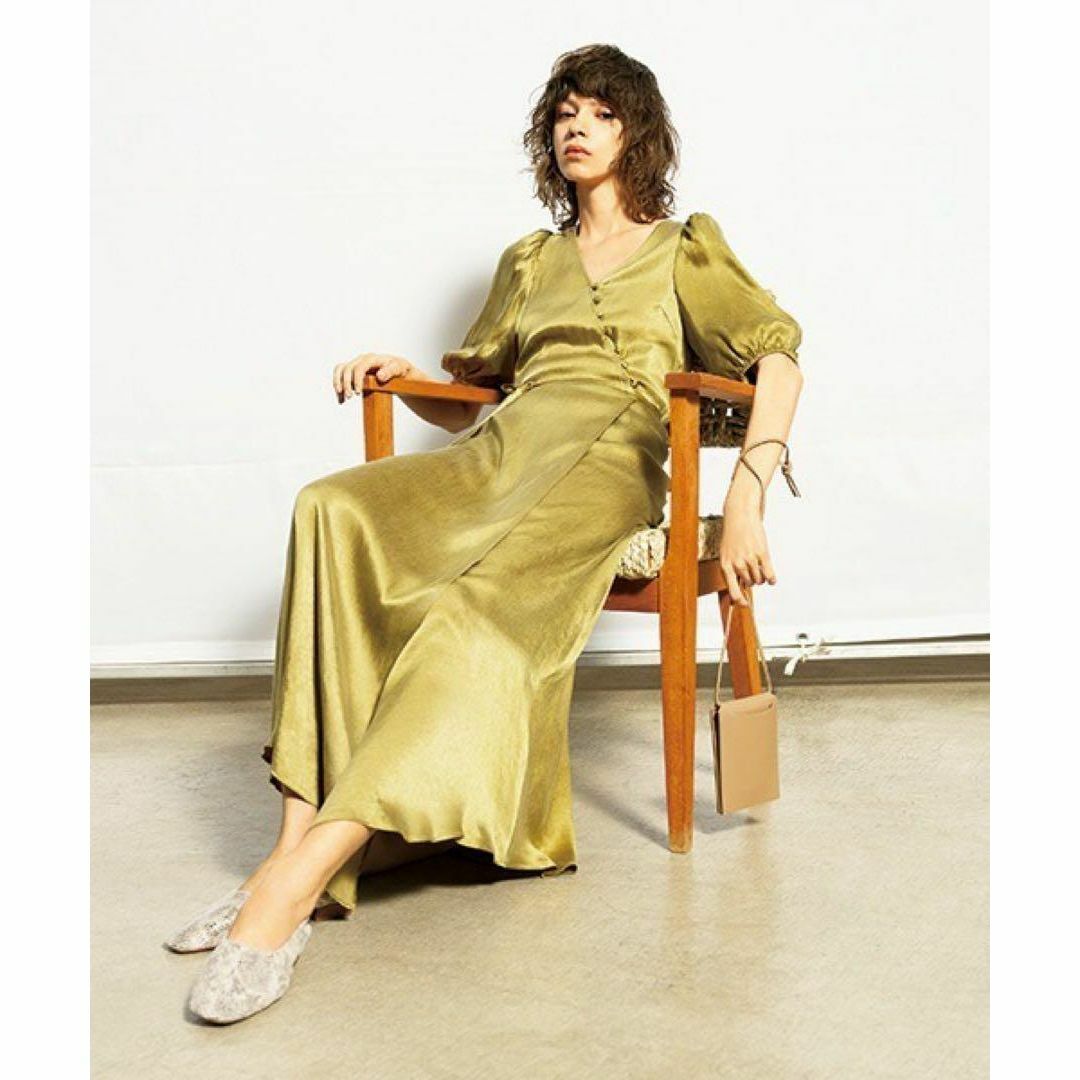 FRAY I.D - FRAY I.D IPEKERカシュクールサテンワンピース FRAY I.D - FRAY I.D IPEKERカシュクールサテンワンピース