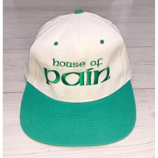 ヴィンテージ(VINTAGE)の90s HOUSE OF PAIN ビンテージ キャップ 緑 tシャツ ラップt(キャップ)