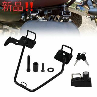 GB350(21-23)左側専用 ヘルメットホルダー付き サドルバッグサポート(パーツ)