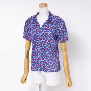プリーツプリーズイッセイミヤケ(PLEATS PLEASE ISSEY MIYAKE)のPLEATS PLEASE ISSEY MIYAKE プリーツプリーズ イッセイミヤケ 半袖シャツ サイズ3 フラワー 花柄 プルオーバー スキッパーシャツ ブランド古着【中古】20240902/RA0944(シャツ/ブラウス(半袖/袖なし))
