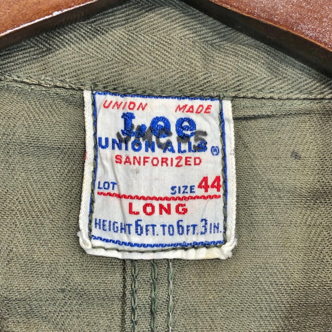 Lee - 50年代 USA製 Lee リー UNION ALLS HBT オールインワン Lee - 50年代 USA製 Lee リー UNION ALLS HBT オールインワン