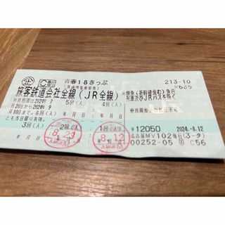 【残3回分】青春18きっぷ　返却不要　【送料無料】(鉄道乗車券)