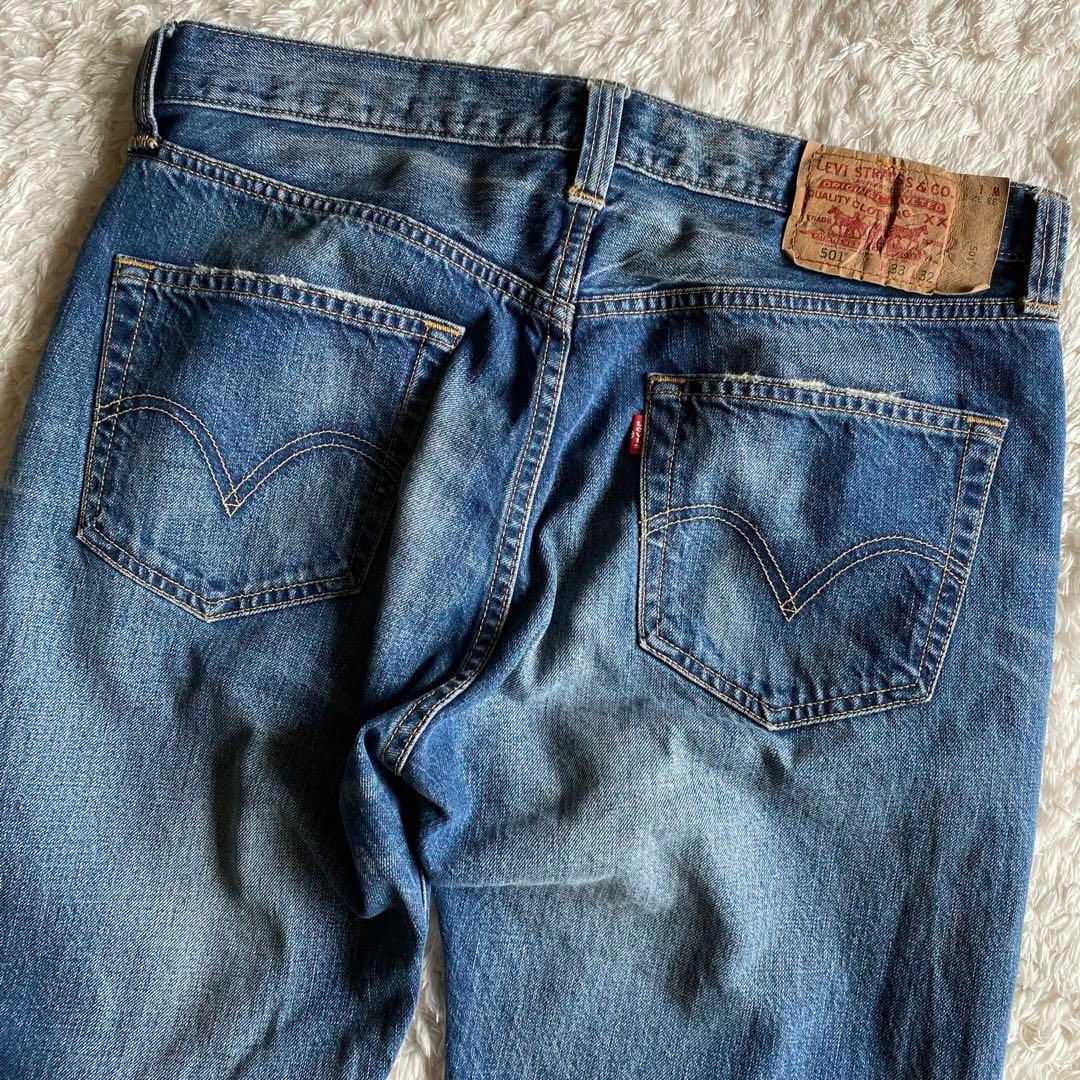 リーバイス 501 キムタクモデル USED加工 鬼ヒゲ 縦落ち リーバイス 501 キムタクモデル USED加工 鬼ヒゲ 縦落ち