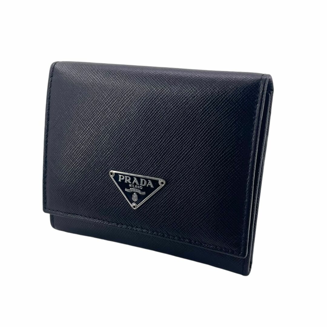 PRADA プラダ サフィアーノ M176A トライアングルロゴ 3つ折り PRADA プラダ サフィアーノ M176A トライアングルロゴ 3つ折り