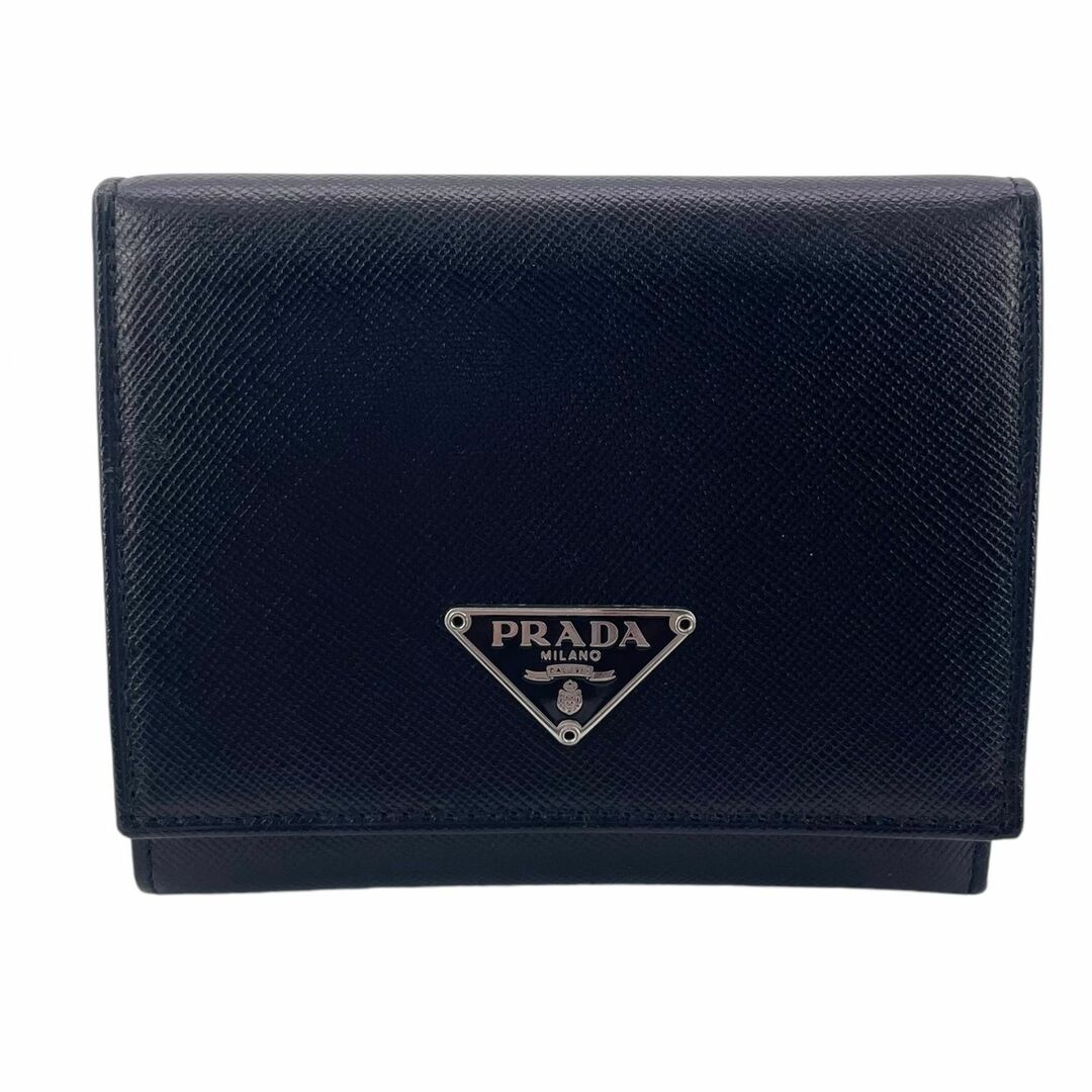 PRADA プラダ サフィアーノ M176A トライアングルロゴ 3つ折り PRADA プラダ サフィアーノ M176A トライアングルロゴ 3つ折り