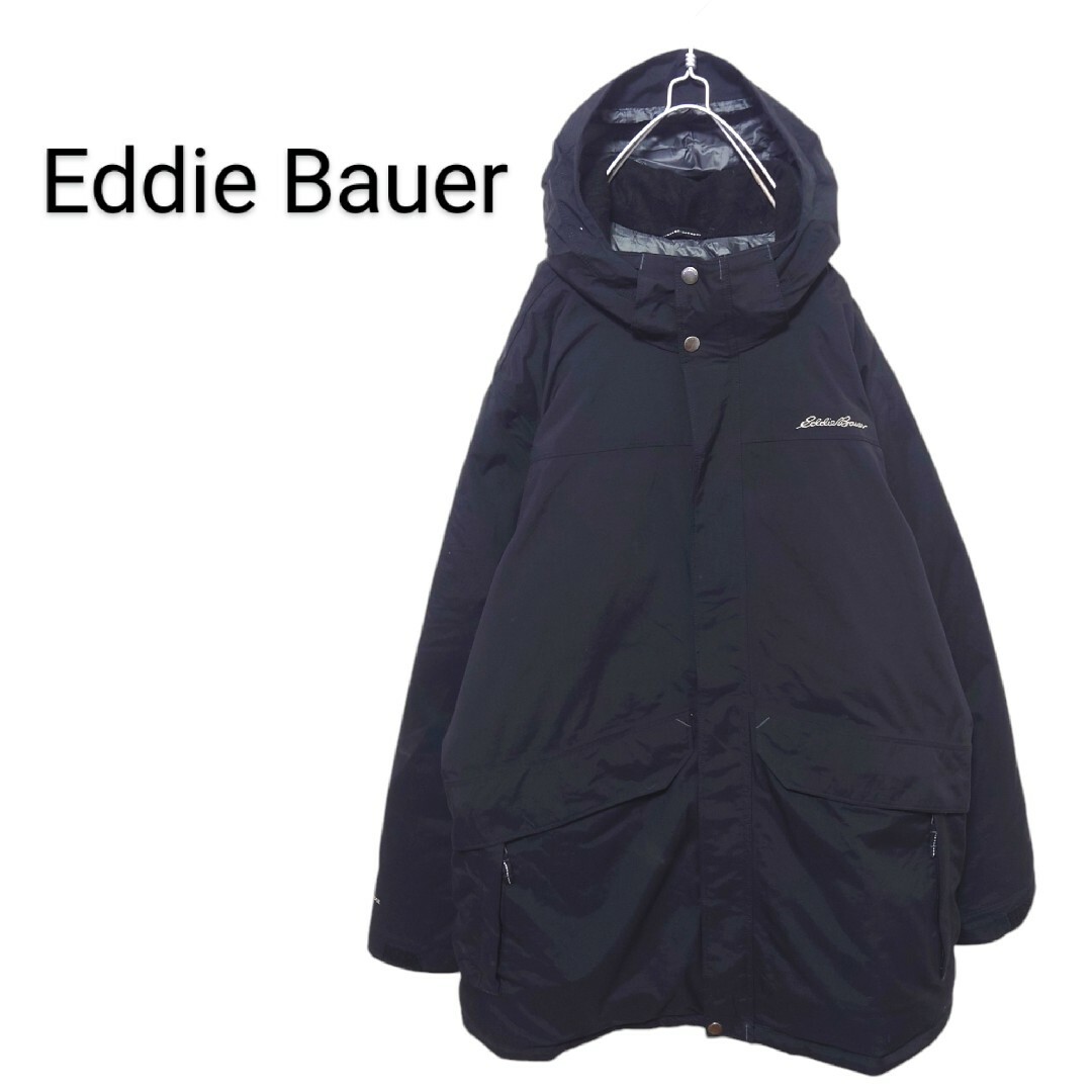 Eddie Bauer】ダウンマウンテンパーカー ブラック A-2307 Eddie Bauer】ダウンマウンテンパーカー ブラック A-2307