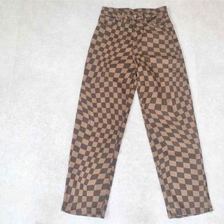 エイチアンドエム(H&M)のH&M ブロックチェック　ストレートデニム(デニム/ジーンズ)