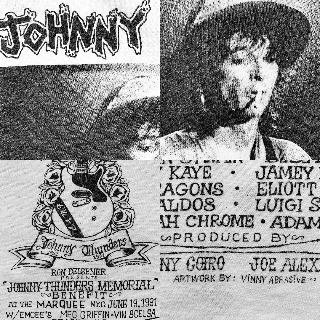 野村訓市着用|90sヴィンテージ Johnny Thunders Tシャツ|M 野村訓市着用|90sヴィンテージ Johnny Thunders Tシャツ|M